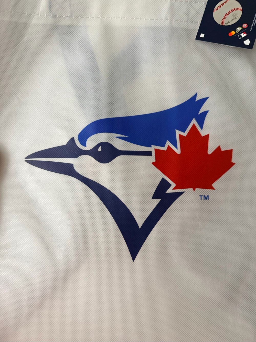 TORONTO BLUE JAYS Baseball MLB Official Reusable Tote Bag Blue & White BRAND NEW - Picture 7 of 10